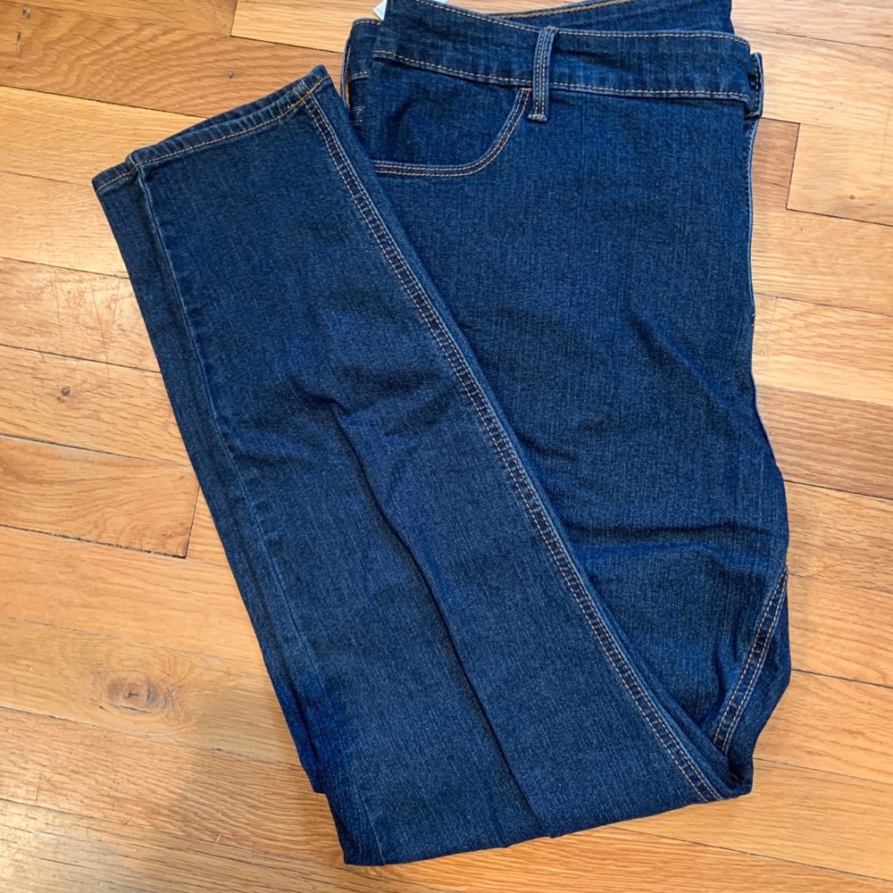 Mid Rise Dark Wash Skinny Jeans